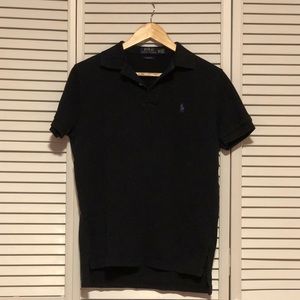 Black Polo with purple RL